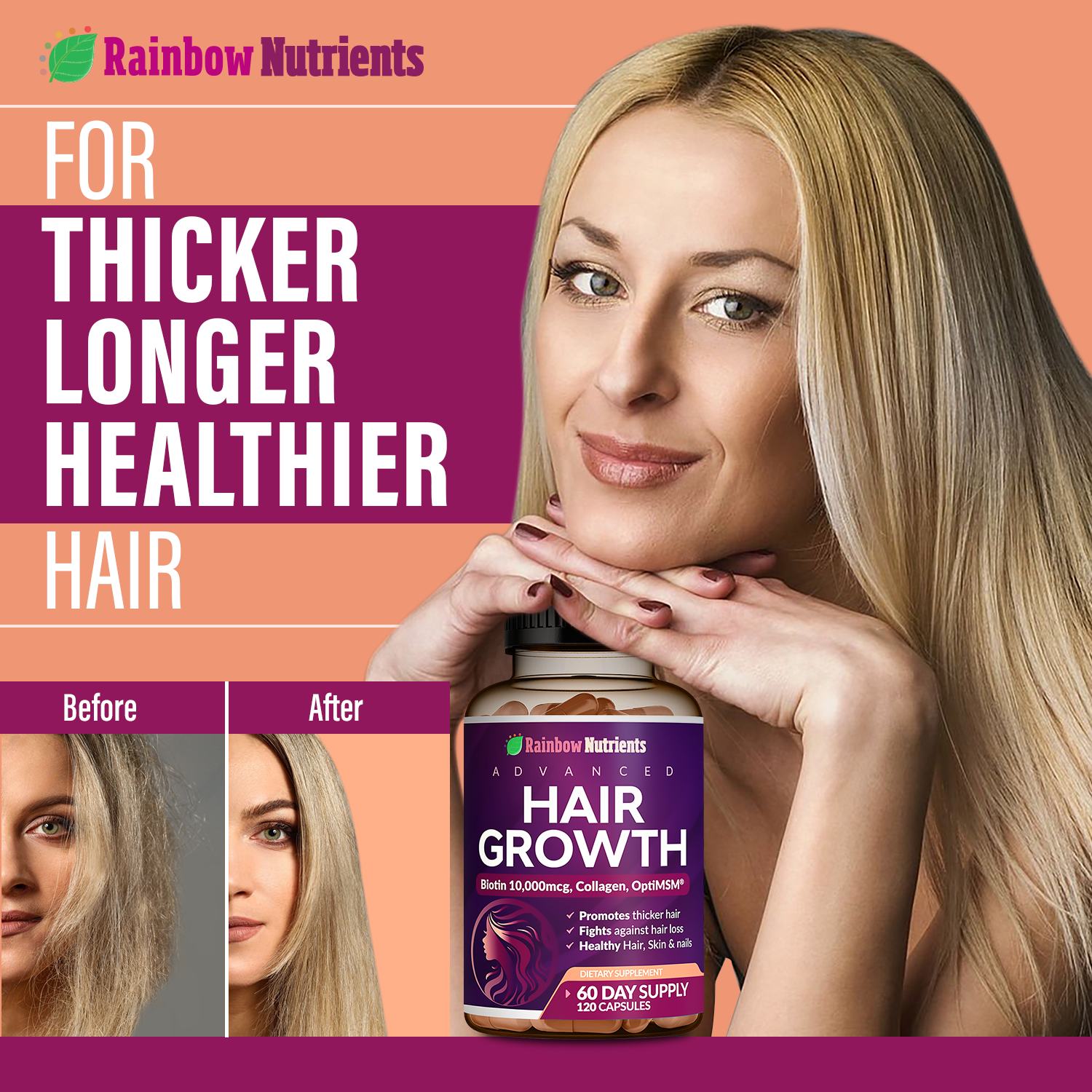 For thicker longer healthier hair