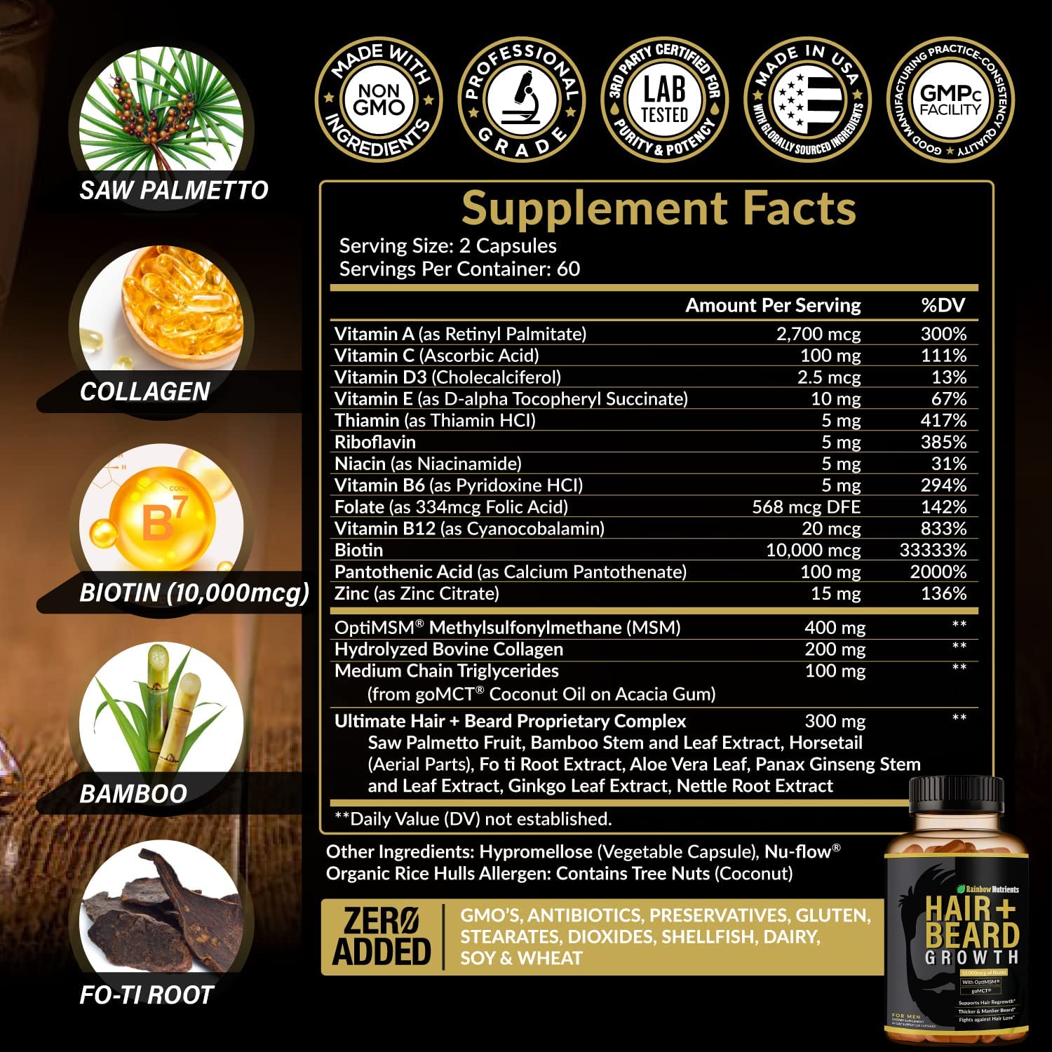 Supplement facts