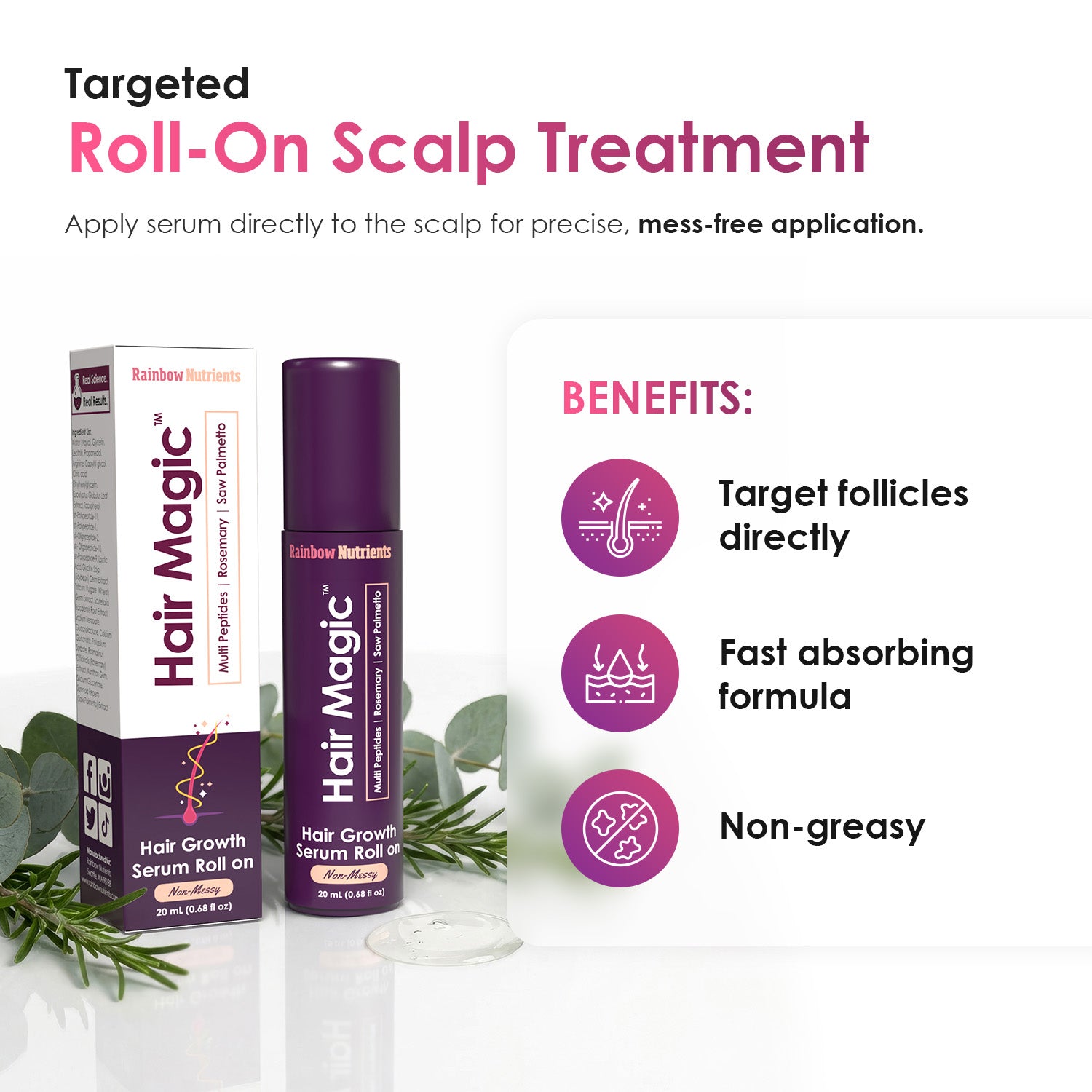 Hair Magic™ Hair Growth Serum Roll On