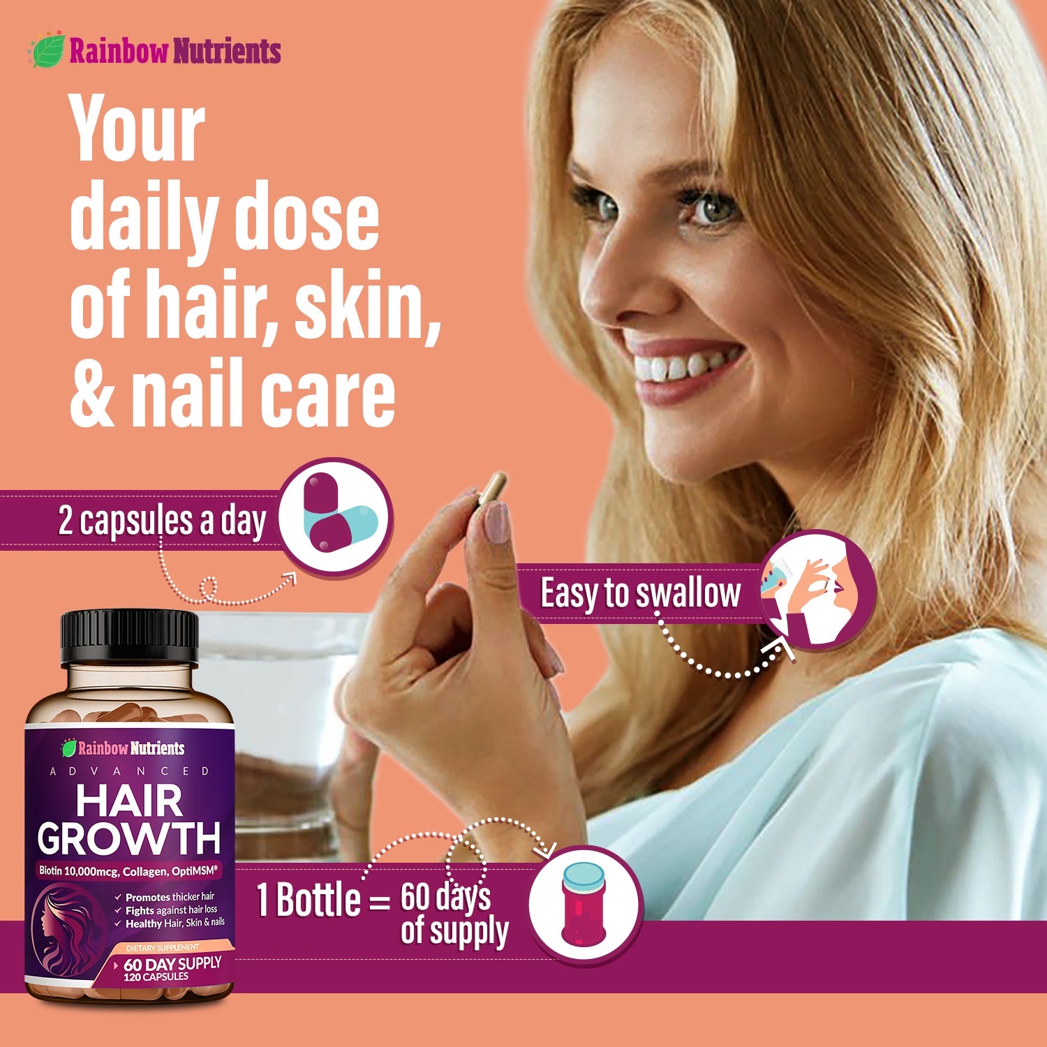 Your daily does of hair, skin, and nail care
