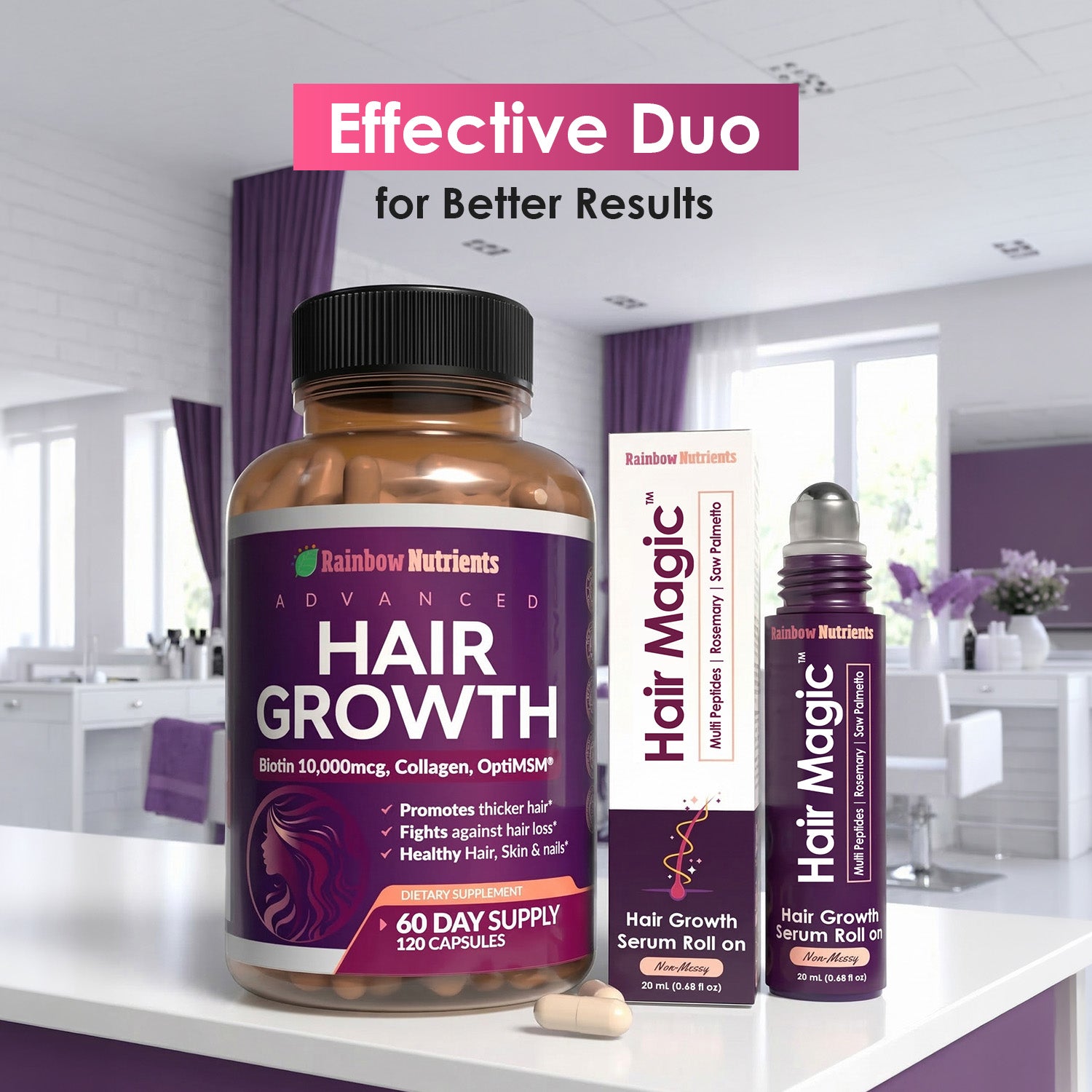 Combine with Advanced Hair Growth supplement