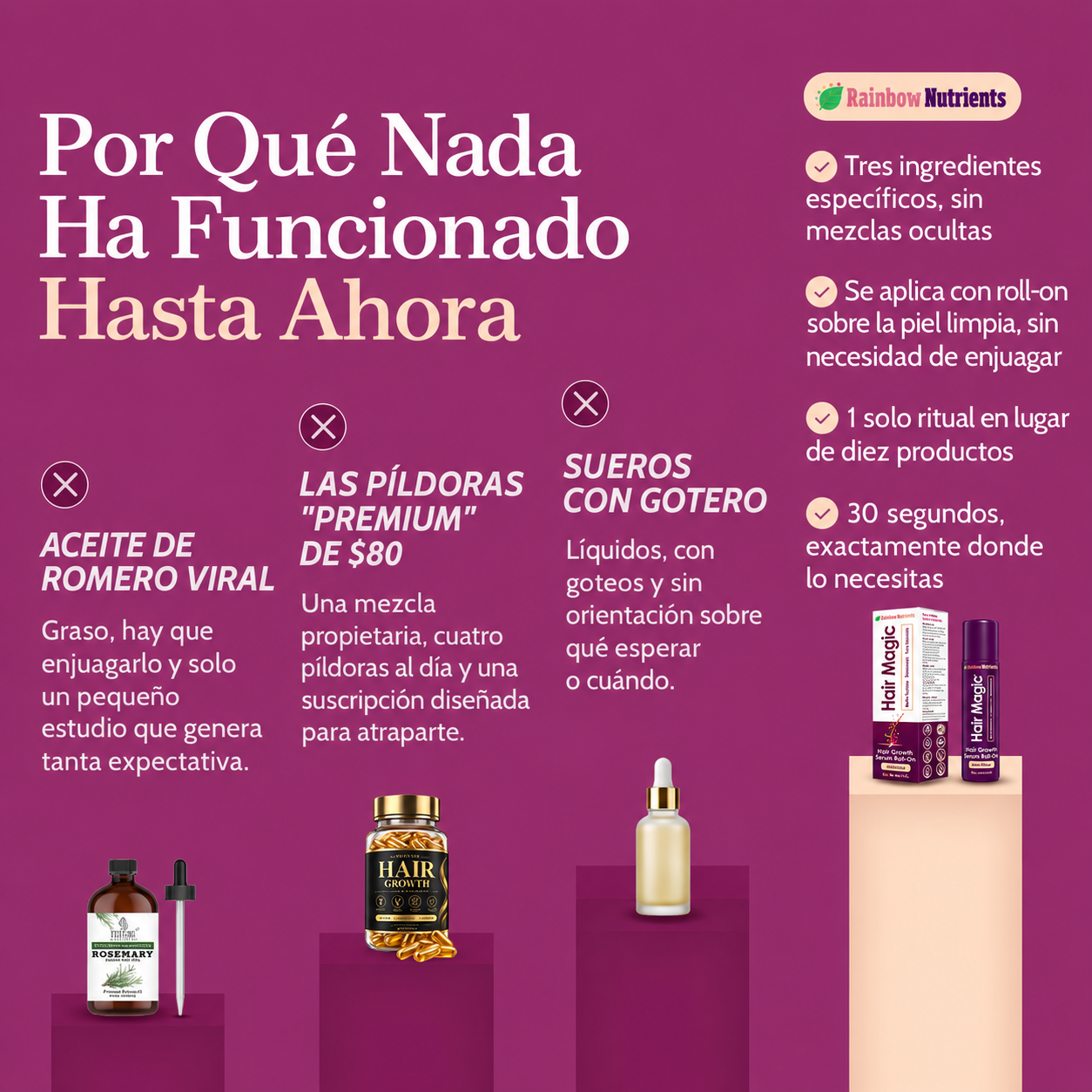 Hair Magic™ Sérum Avanzado de Crecimiento Capilar
