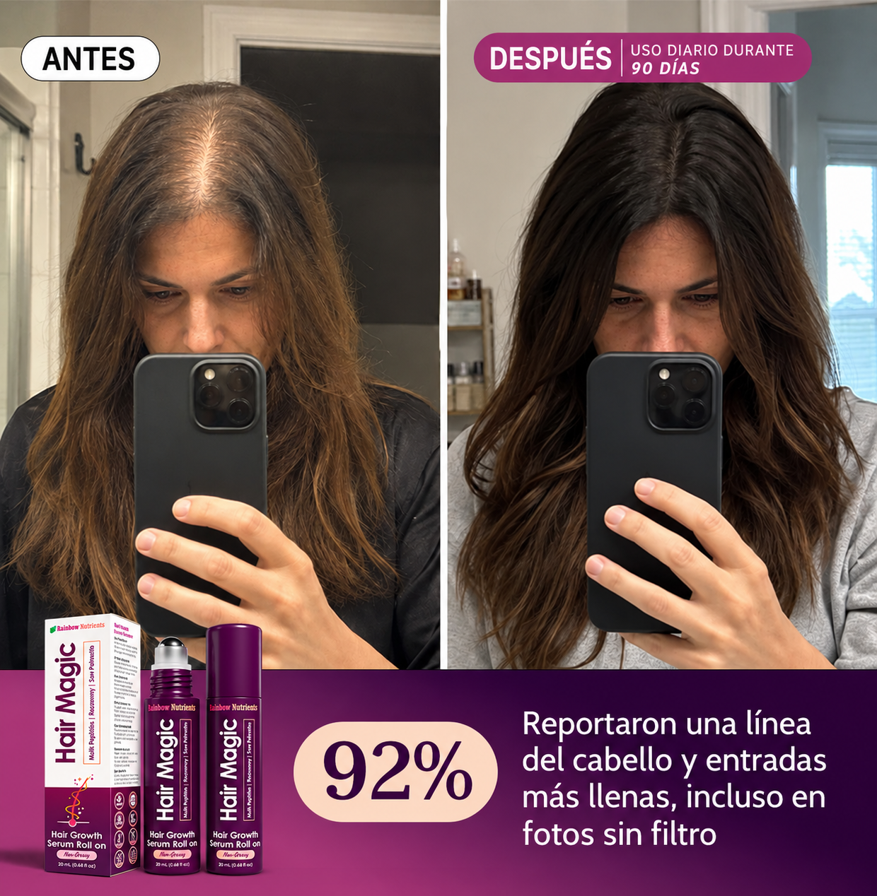 Hair Magic™ Sérum Avanzado de Crecimiento Capilar