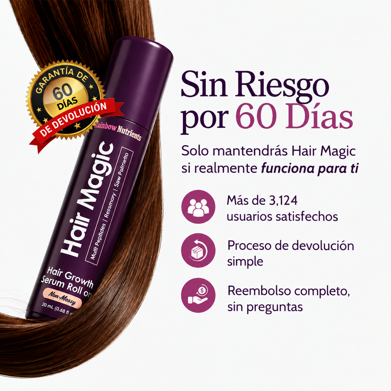 Hair Magic™ Sérum Avanzado de Crecimiento Capilar